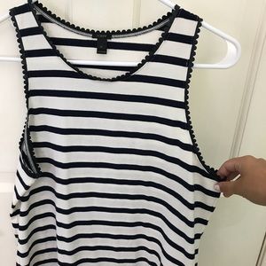 J.Crew striped scalloped shirt size M